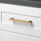 Gliderite Hardware 5-1/16 in. Center to Center Solid Square Bar Pull Brass Gold 21683-128-BG-1 - alternate 3